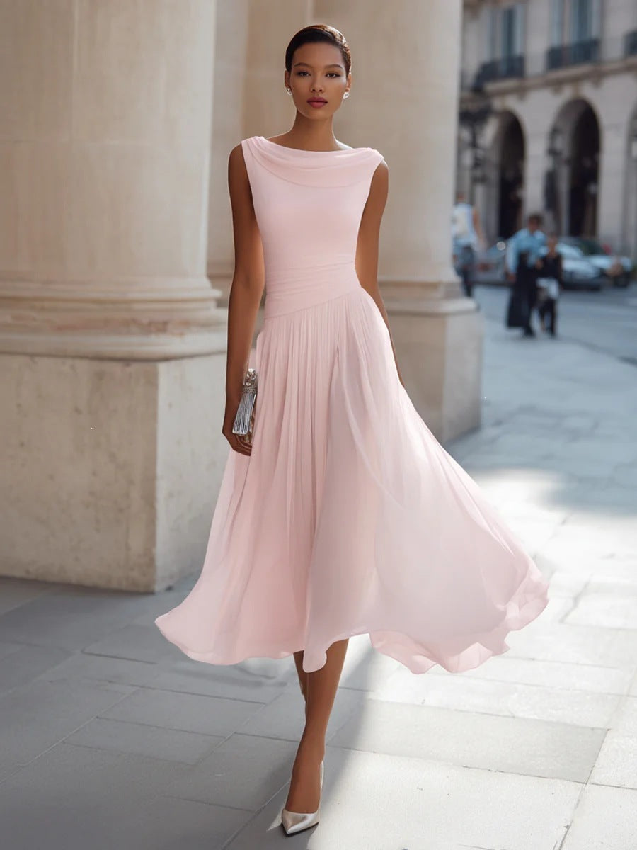 Elegant Party Swing Neck Dress