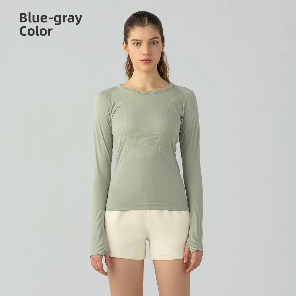 Seamless yoga top