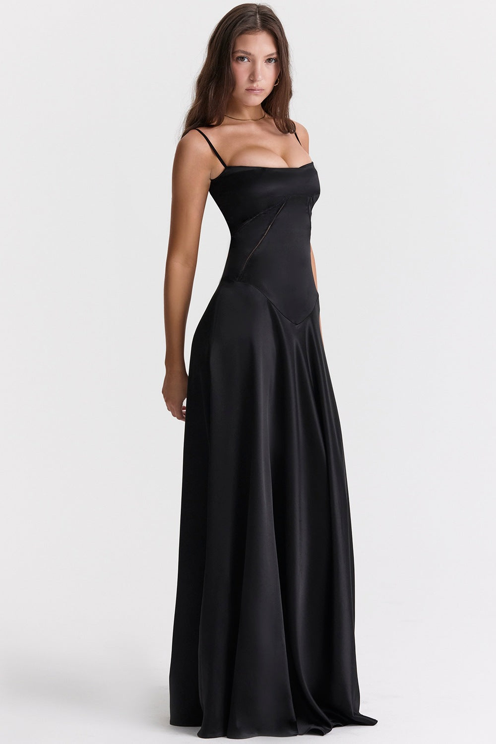 Womens Sling Backless Long Dress