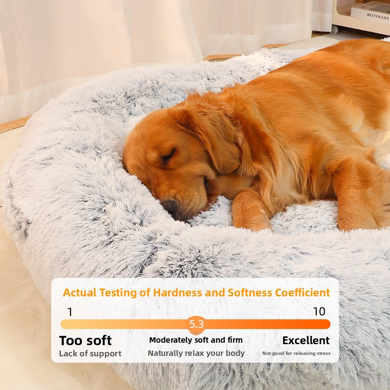 Large Plush Dog Bed
