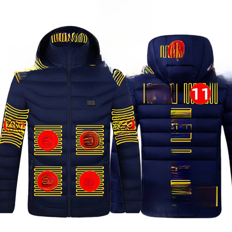 Thermal cotton coat with heating function