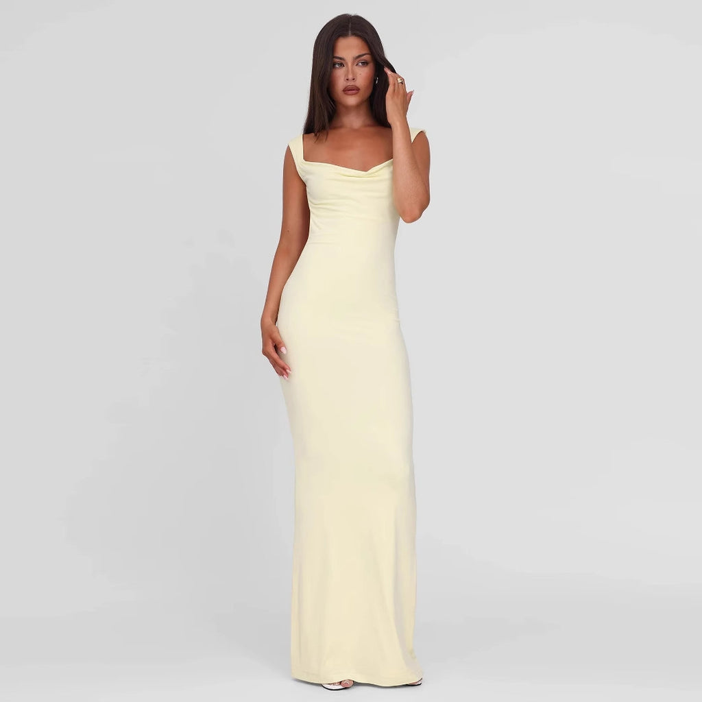 Sleeveless Backless Bow Dress