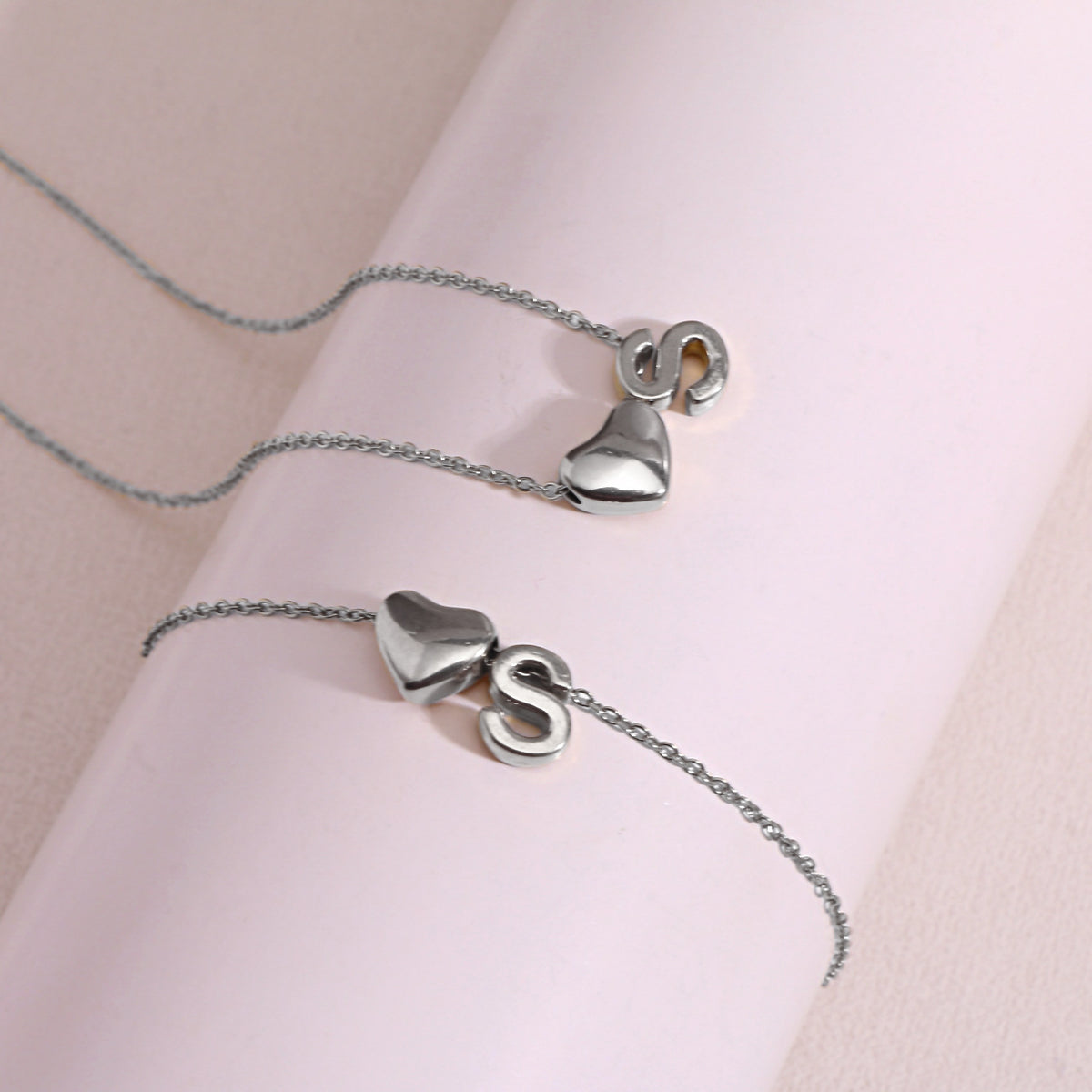 Heart Pendant Titanium Steel Necklace