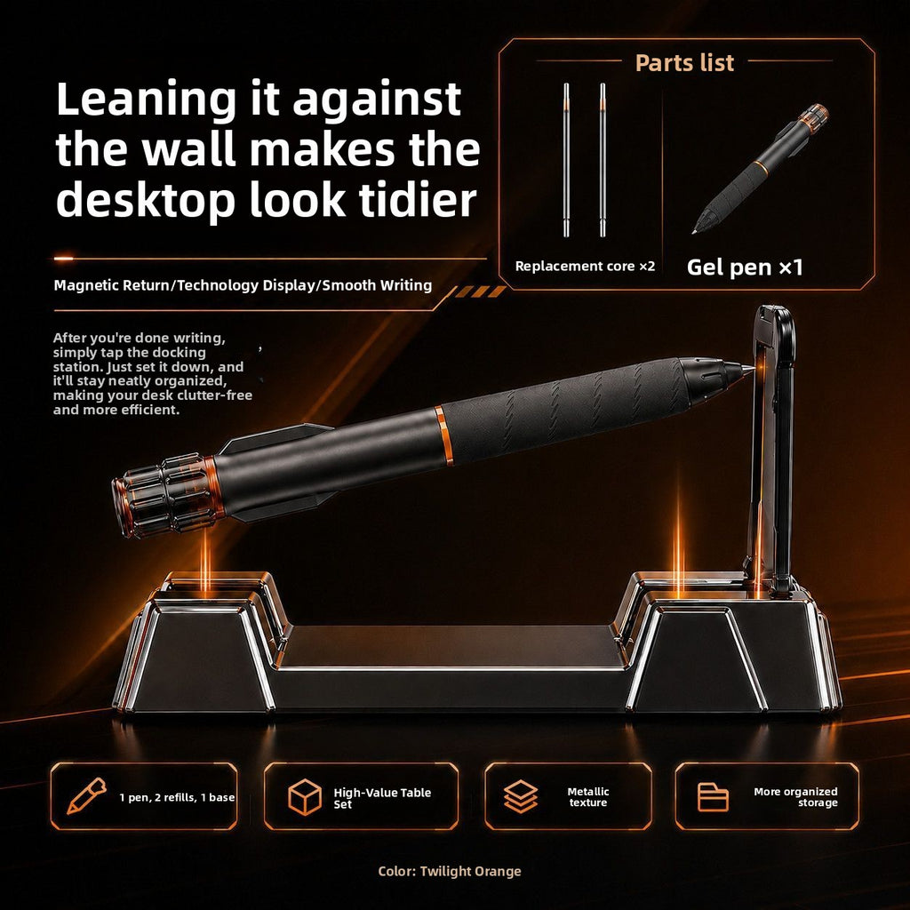 Magnetic Levitation Floating Gel Pen with Creative Desktop Base Stand