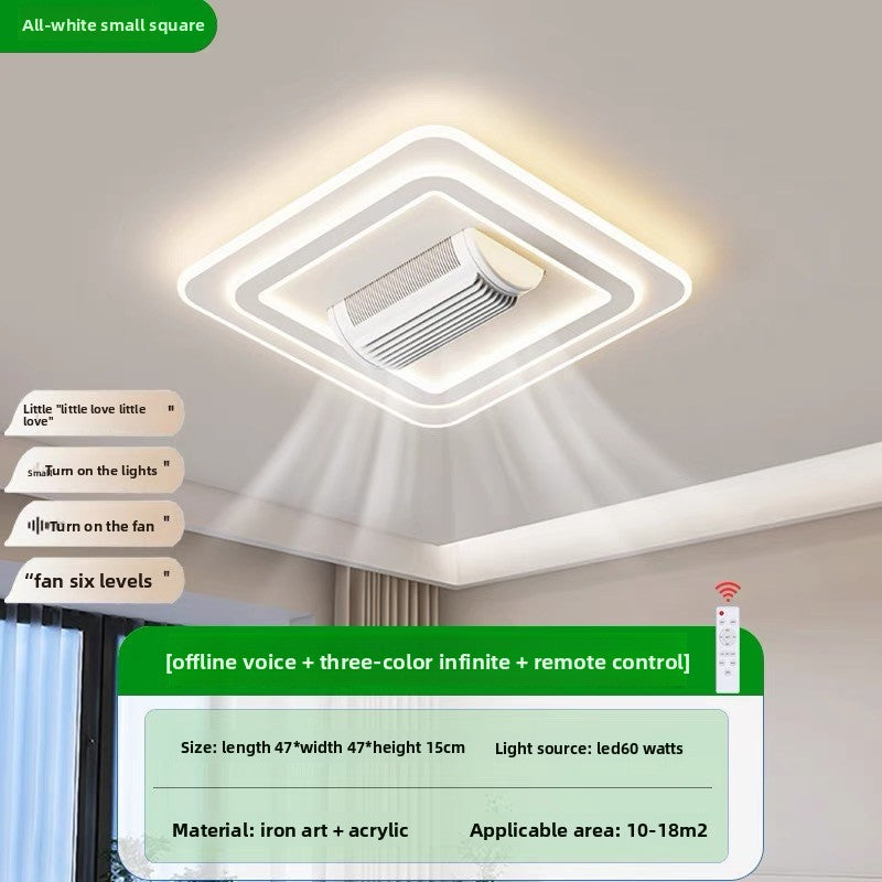Modern LED Voice Control Ceiling Fan Light