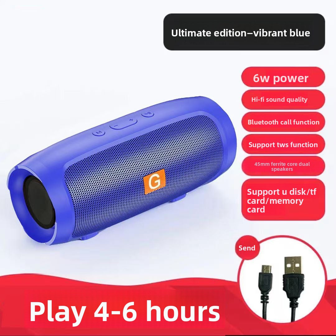 Portable Bluetooth Speaker with Enhanced Bass