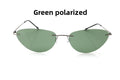 Frameless Polarized Cat Eye Sunglasses UV380 Protection