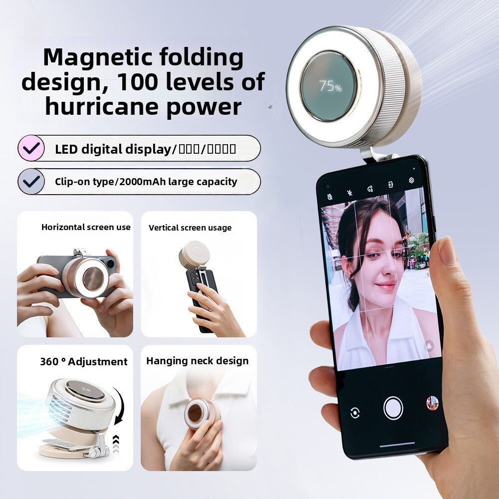 Portable USB Rechargeable Neck Fan