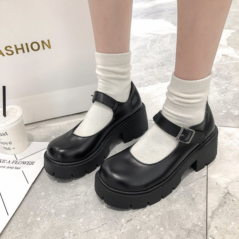 Classic Buckle Mary Jane Shoes