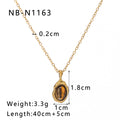 Natural White Mother-Of-Pearl Pendant Necklace