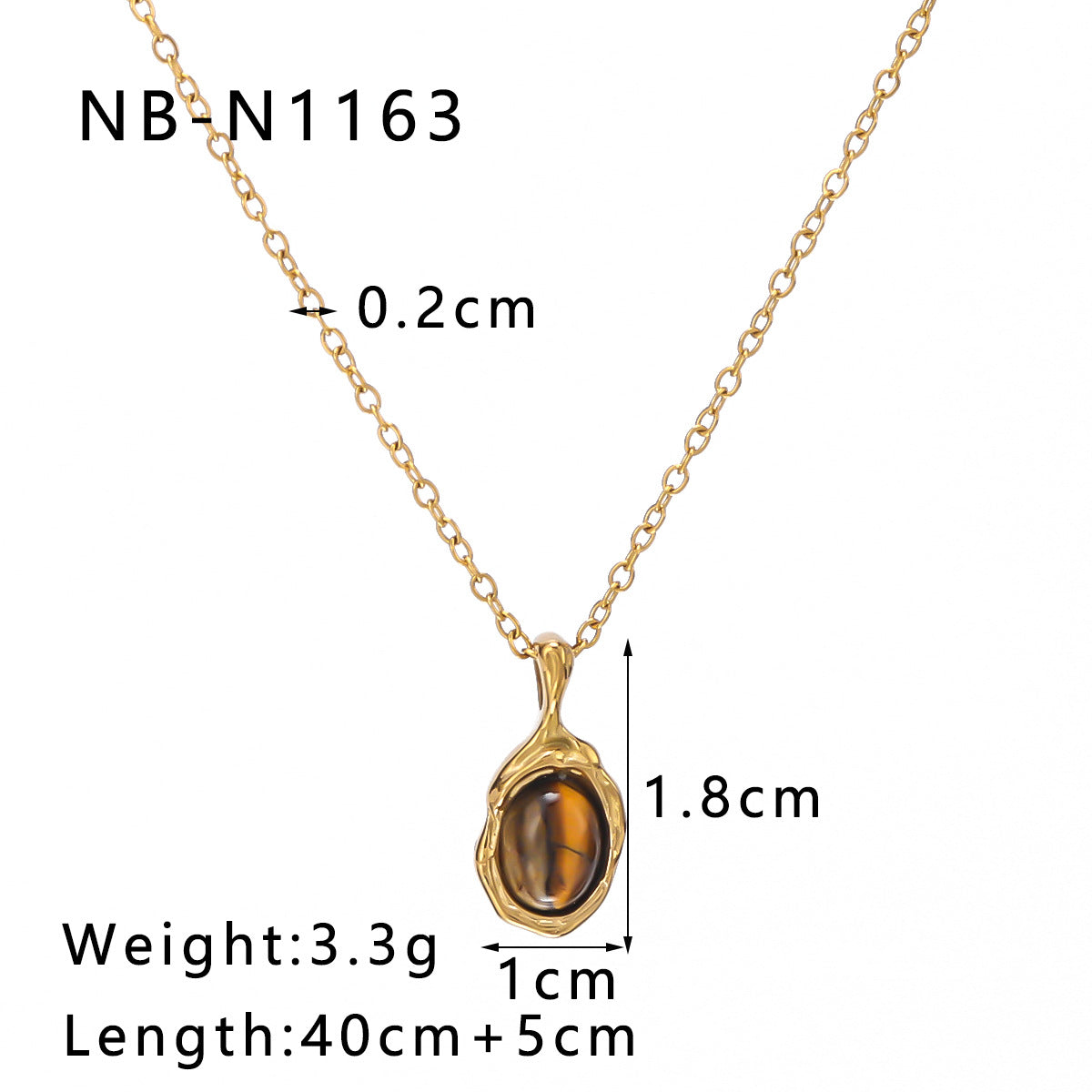 Natural White Mother-Of-Pearl Pendant Necklace