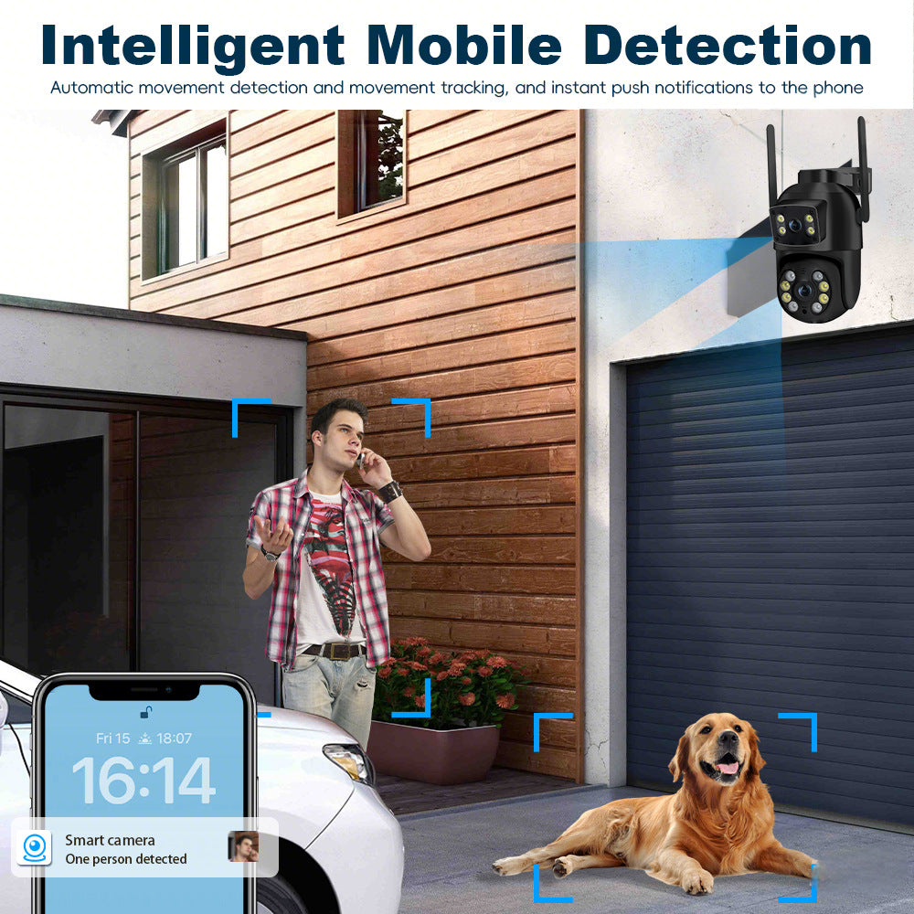 Wifi Security Camera 360 Panoramic View Waterproof