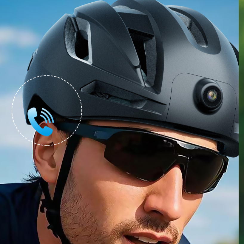 Smart Cycling Video Helmet with GPS WiFi Safety Lights