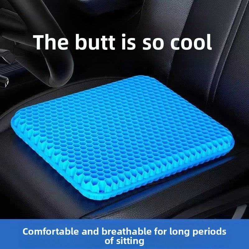 Honeycomb gel seat cushion
