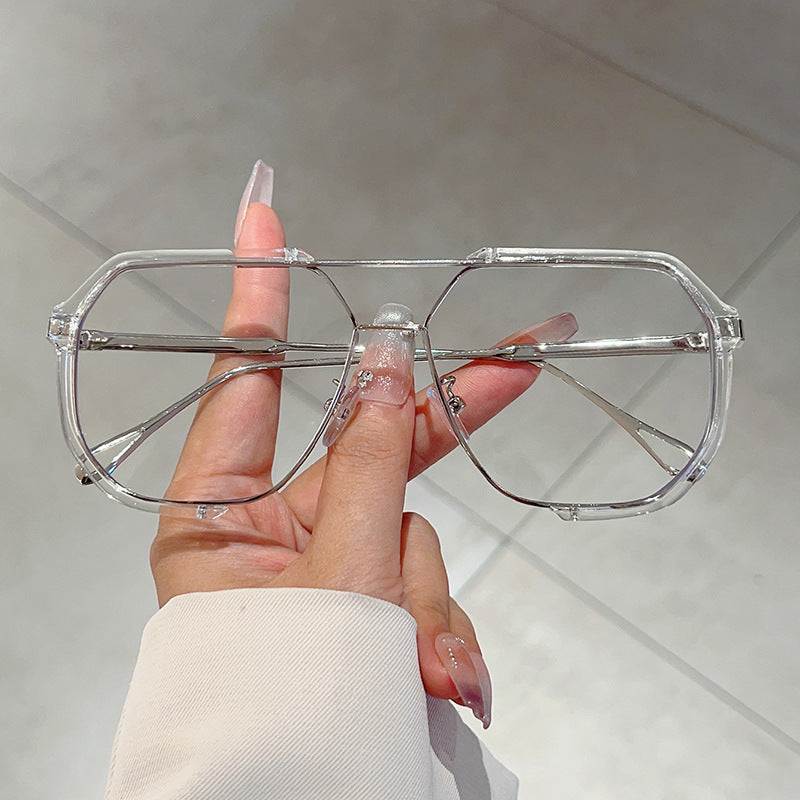 Fashion Square Metal Frame Sunglasses UV400 Protection