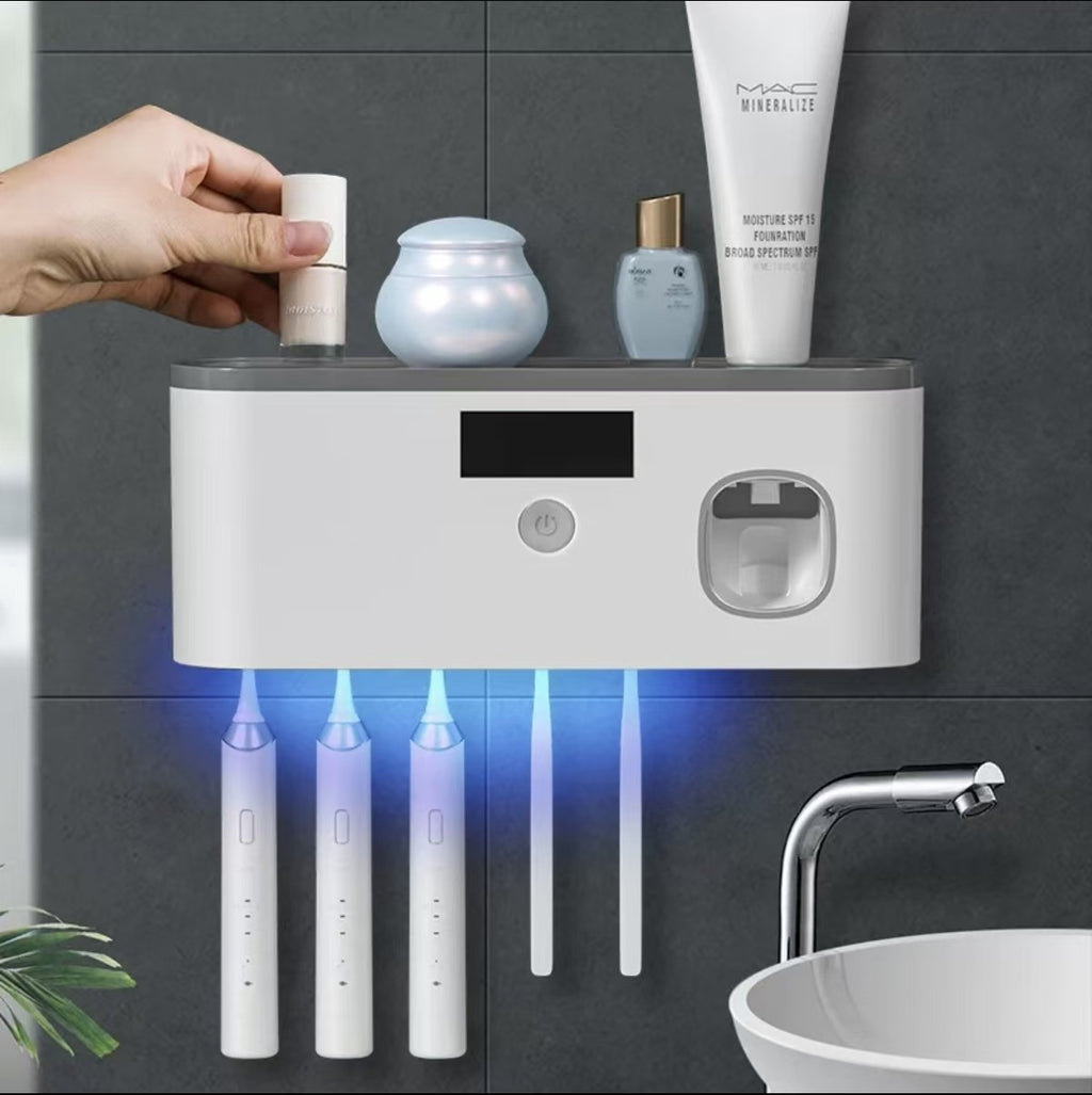 UV Sterilizing Toothbrush Holder with Suction Cup