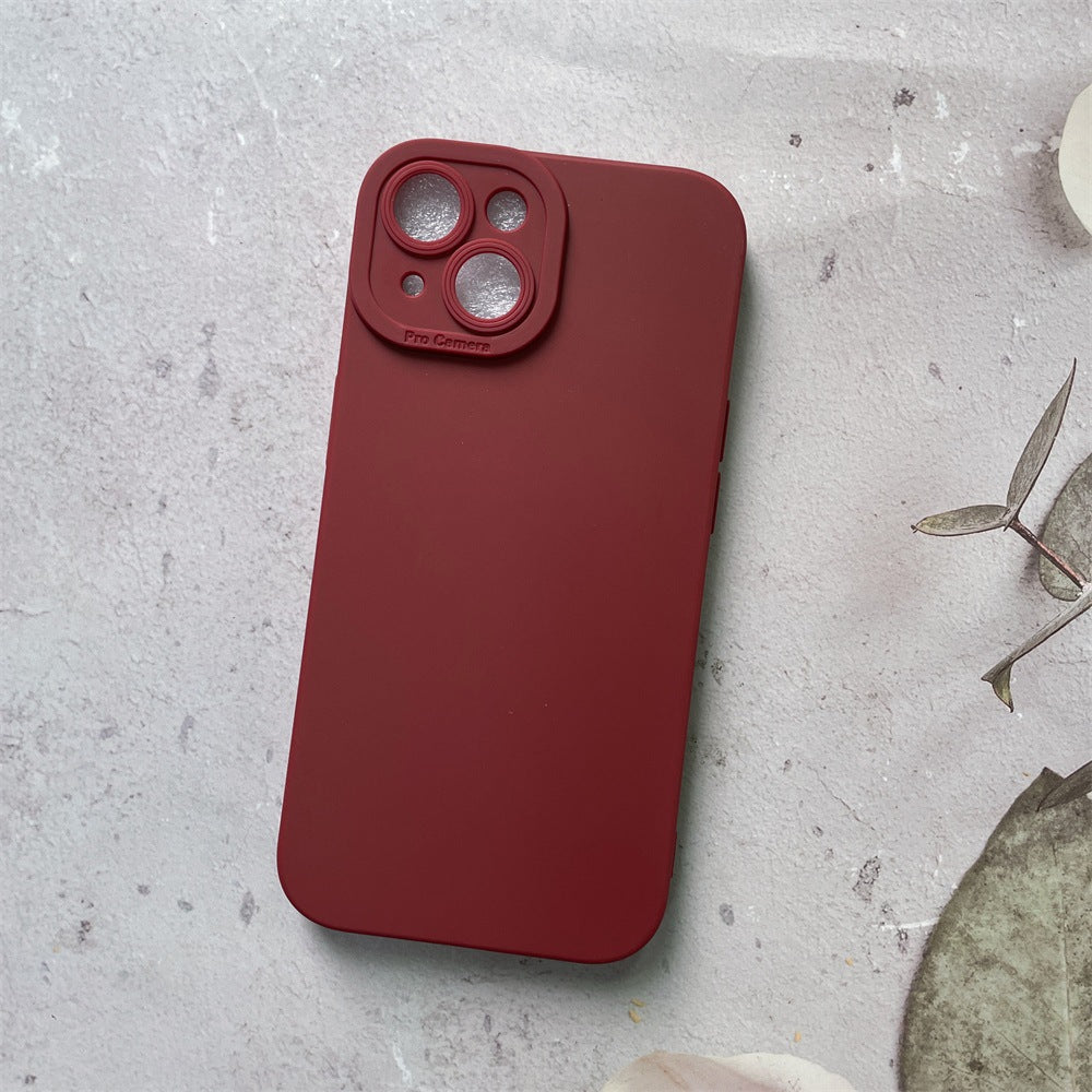 Frosted Silicone Phone Case for iPhone with Angel Eye Design