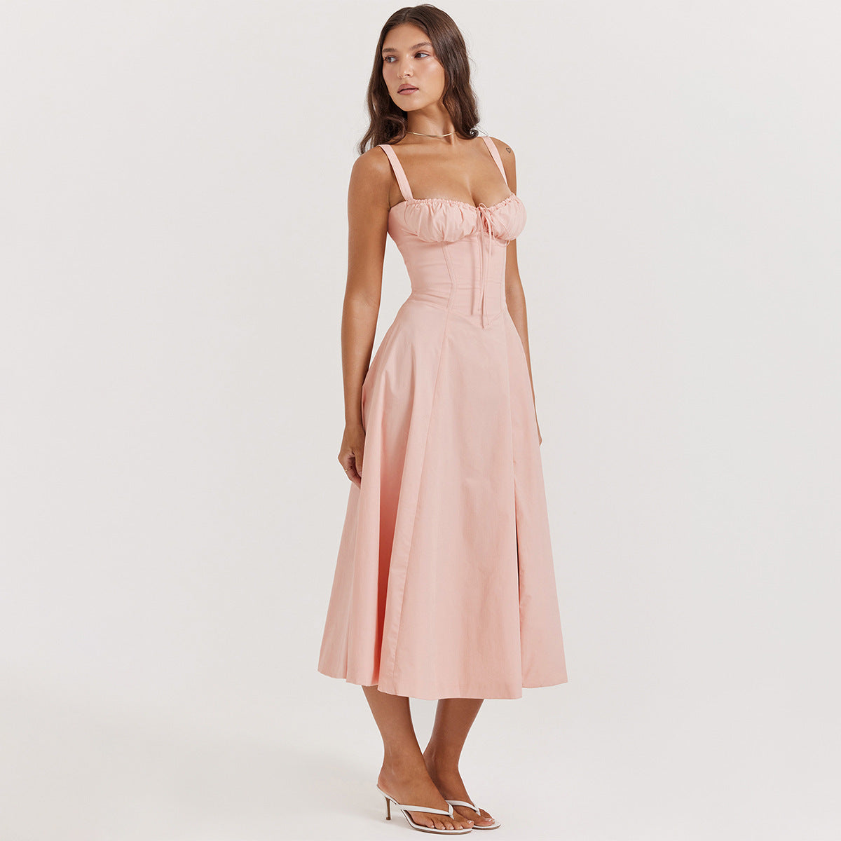 Strap Waist Sling Dress