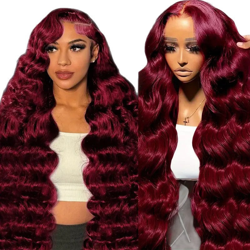 Front Lace Synthetic Wig with Long Curly Hair