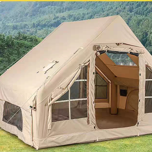 Quick Open Inflatable Camping Tent Oxford Cloth