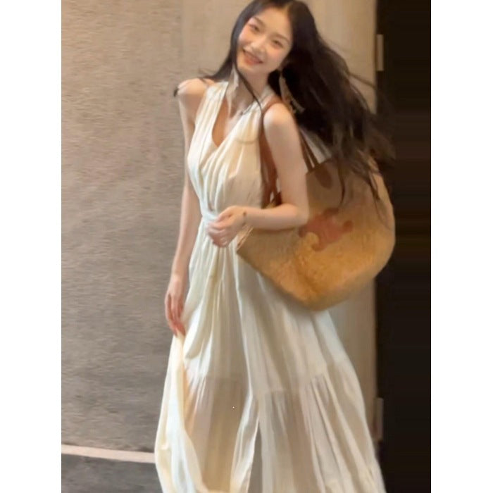 Elegant Halter Neck Summer Dress