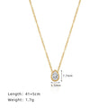Pear-shaped waterdrop necklace