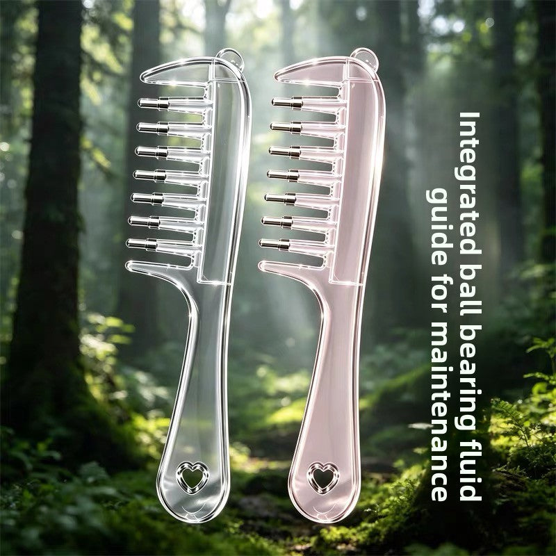Roller Ball Scalp Liquid Guide Comb with Dropper for Hair Care