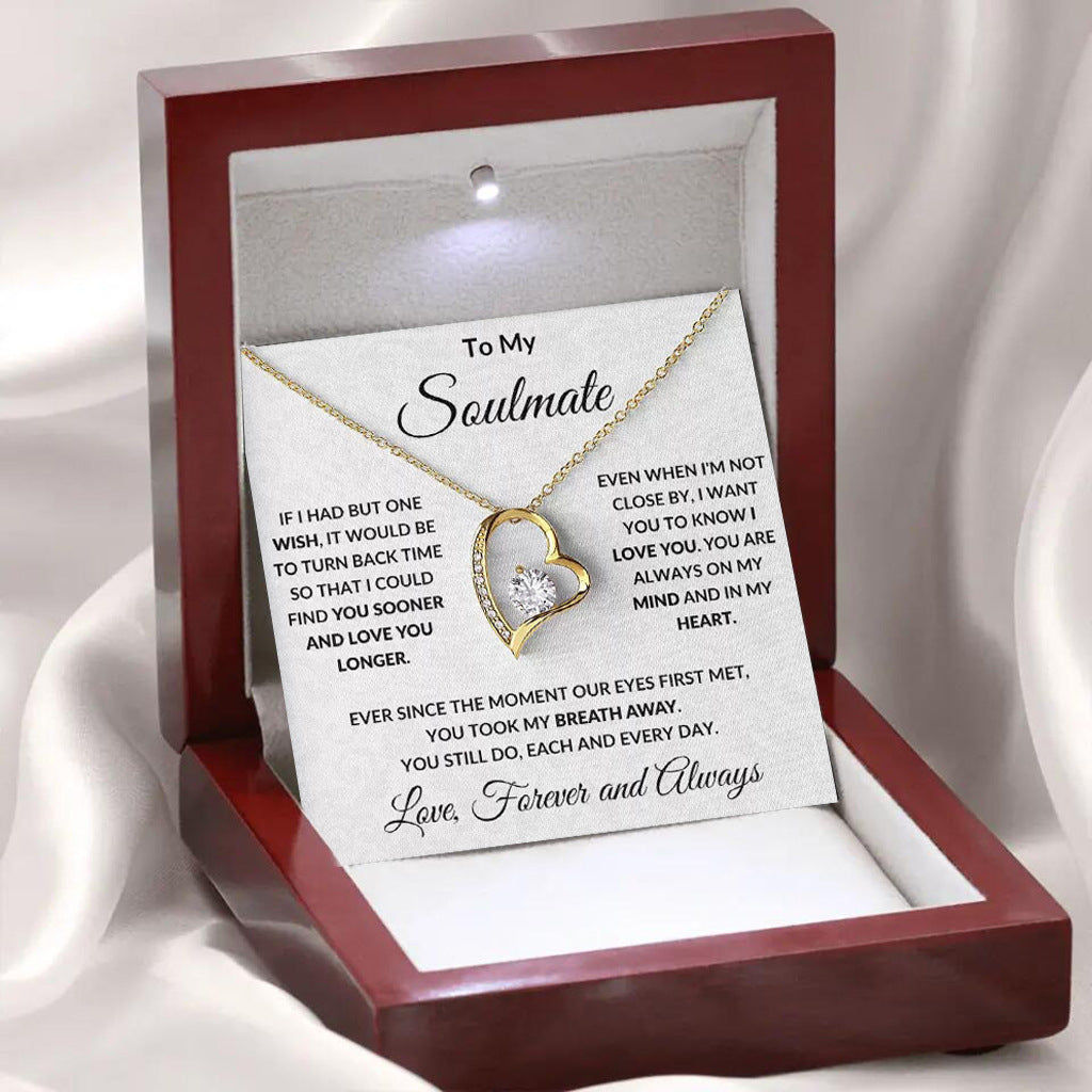 Heart-Shaped Zircon Pendant Necklace with Gift Box