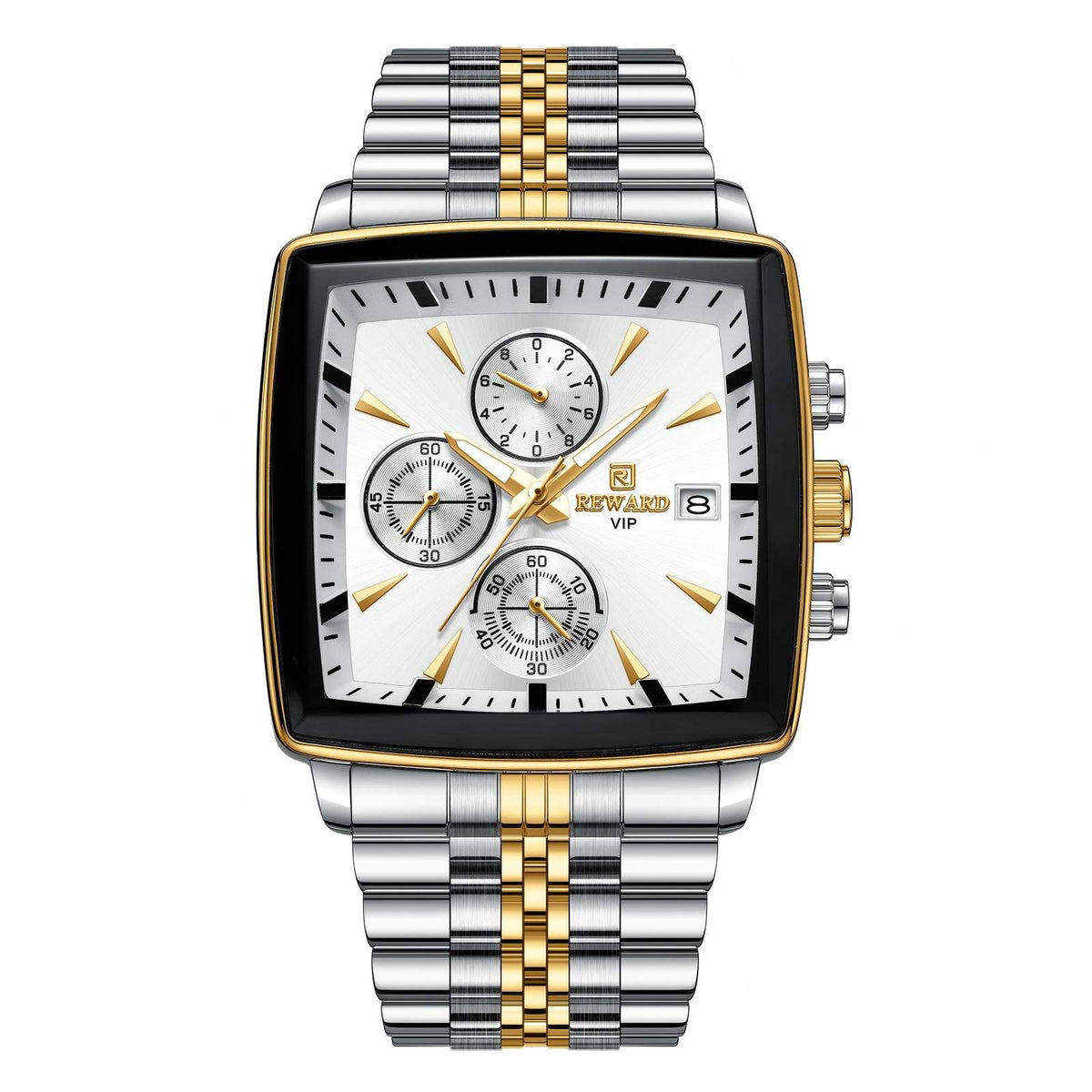 Men's watch with multi-function chronograph