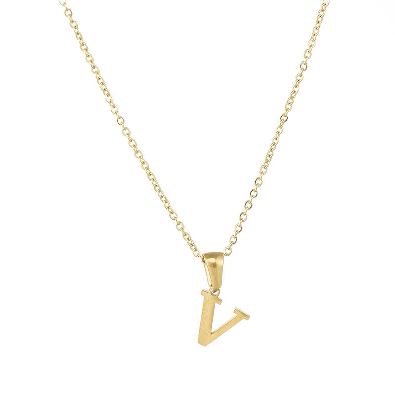 Alphabet Pendant Necklace