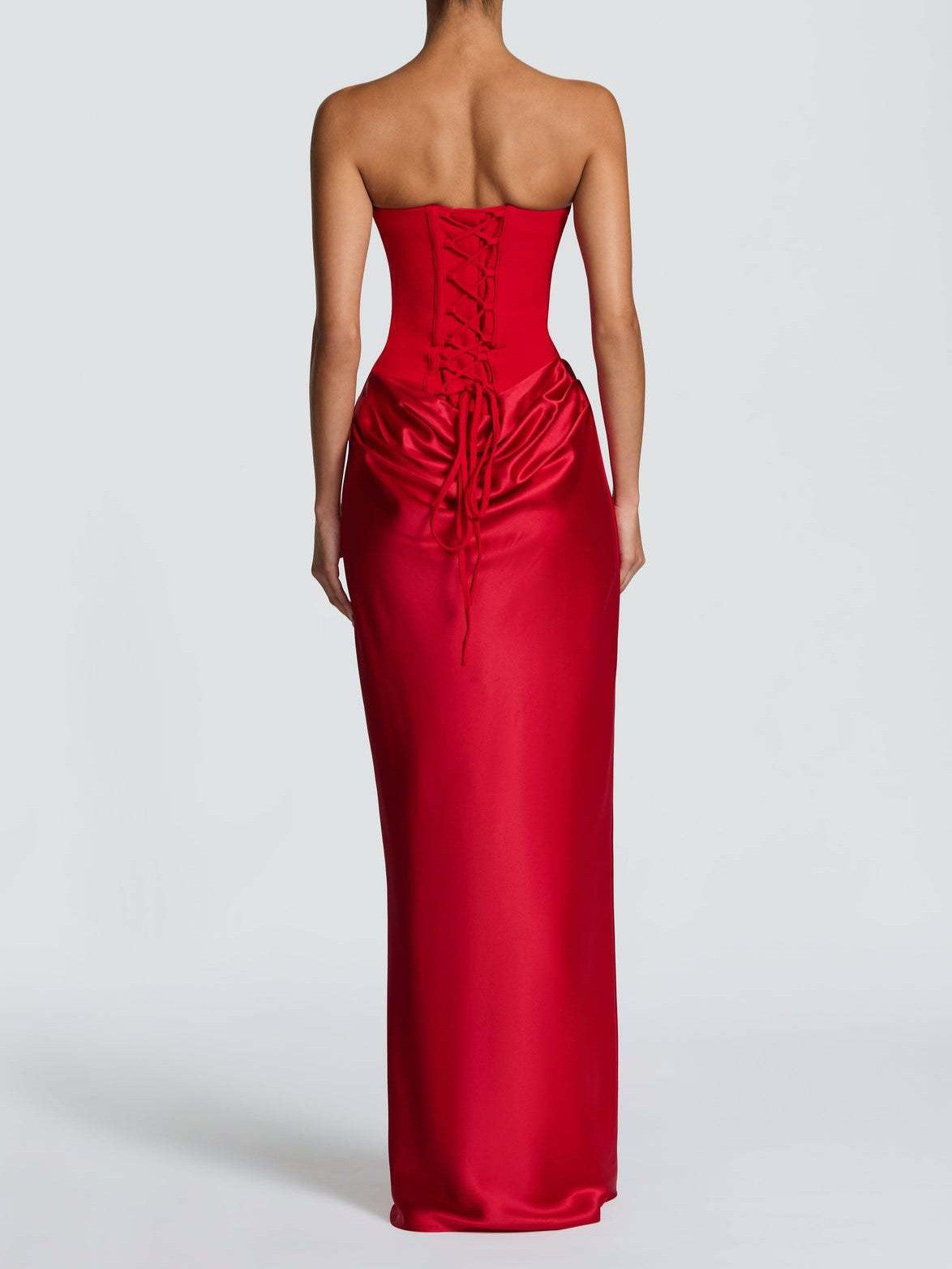 Satin Bodycon Long Dress