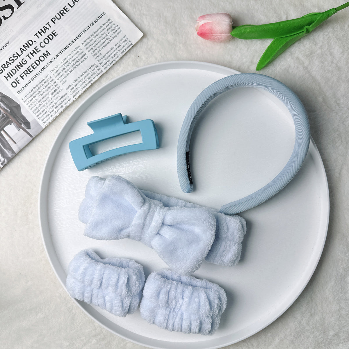 Soft Fabric Hair Accessories Set