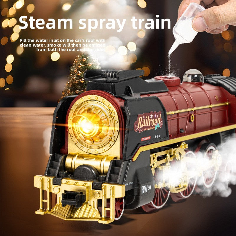 Christmas electric remote control train toy