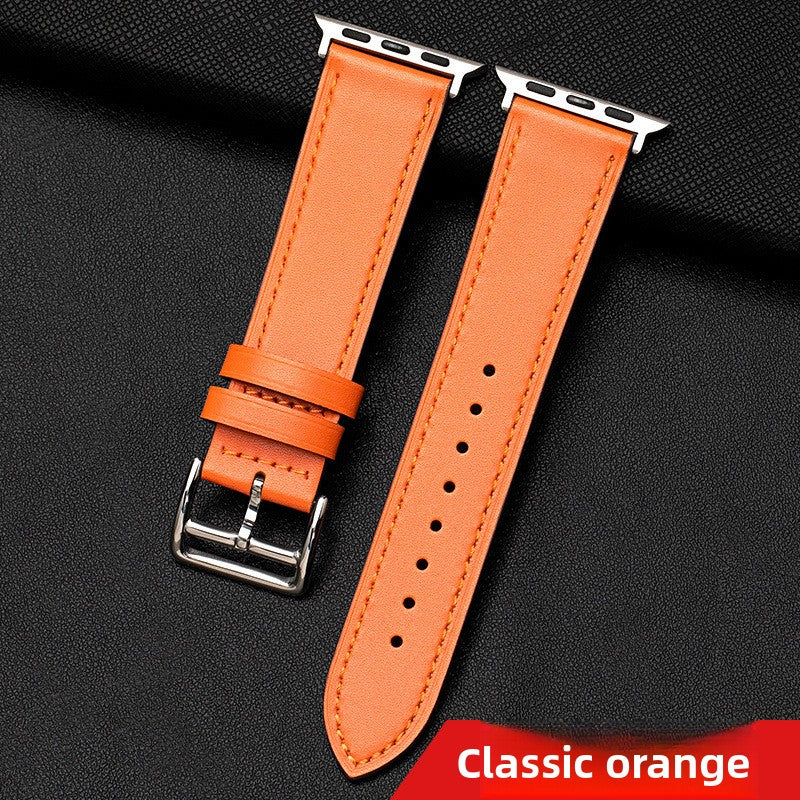 Genuine leather waterproof cowhide watch strap