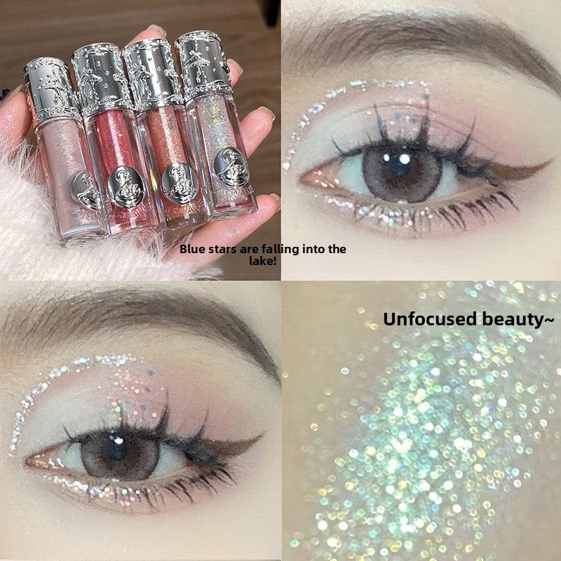 Shimmering single-color liquid highlight eyeshadow