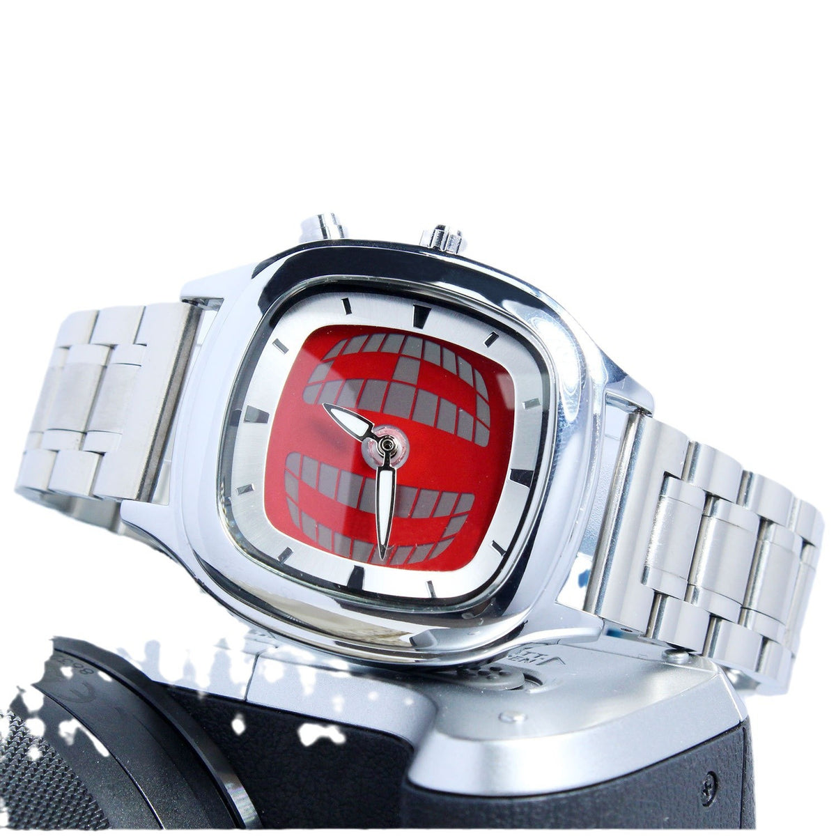 Fashionable Mens Vintage Dual Display Quartz Watch