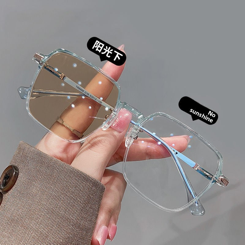 Photosensitive Color Changing Blue Light Glasses
