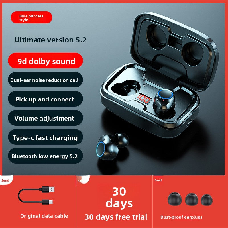 Wireless Bluetooth Stereo Earphones with Noise Reduction