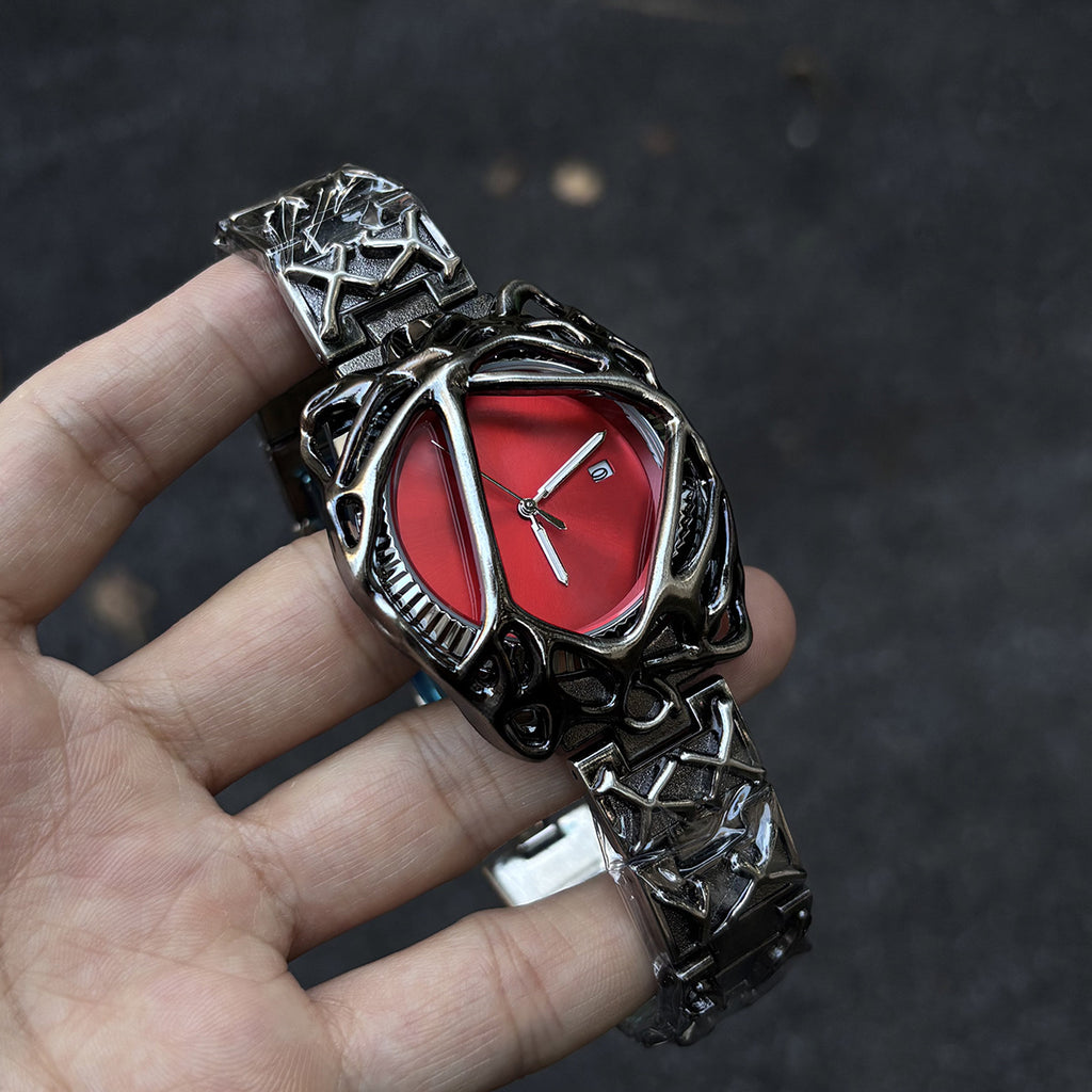 Men's Y2K Spider Web Design Quartz Watch