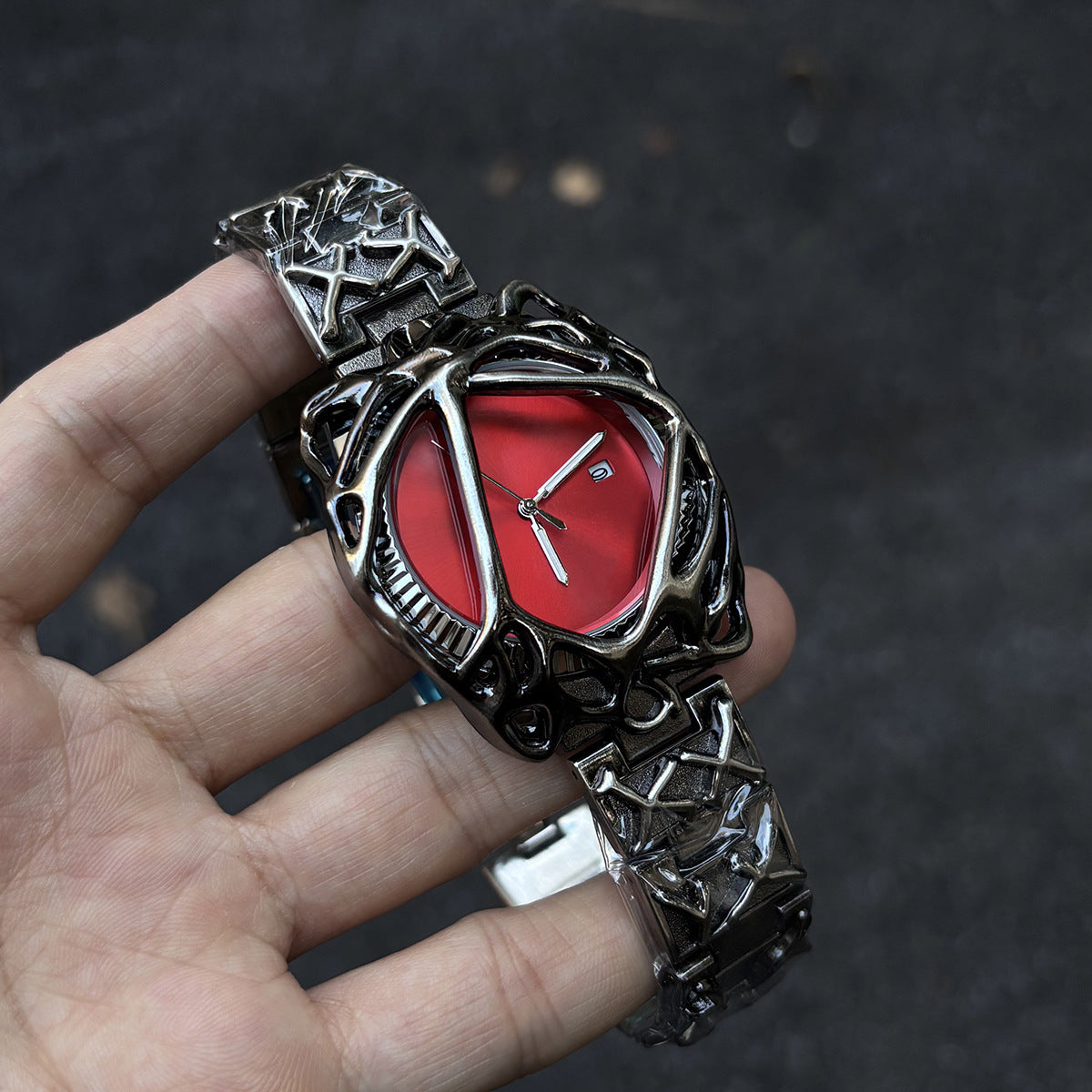 Men's Y2K Spider Web Design Quartz Watch