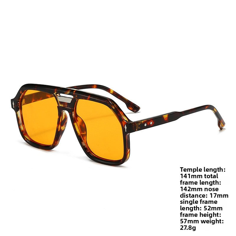 UV400 Protection Square Frame Sunglasses