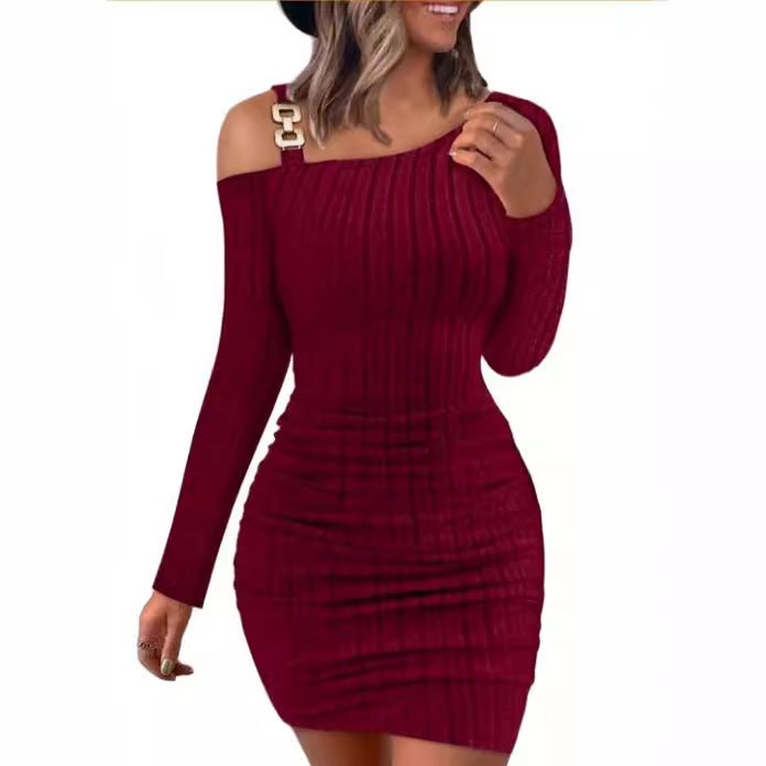 Womens OffShoulder Bodycon Dress