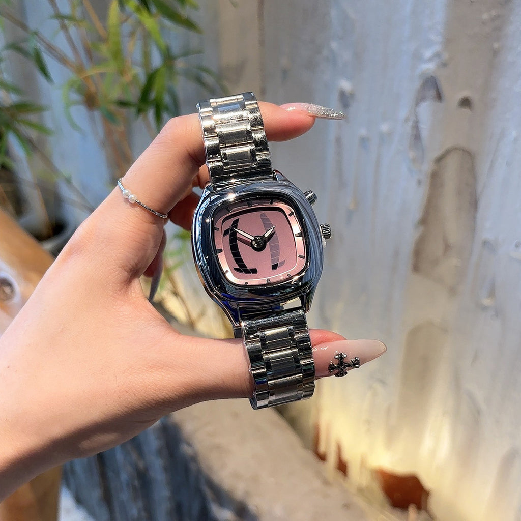 Retro Fashion Square Digital Second Display Quartz Wristwatch