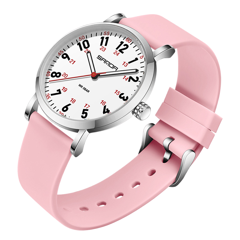 Fashion Quartz Watch with Luminous Dial and Waterproof Design
