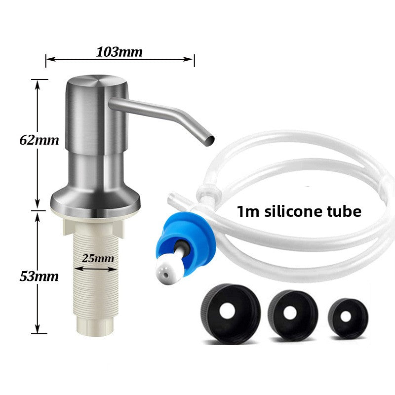 Stainless Steel Wall Mount Hand Press Soap Dispenser