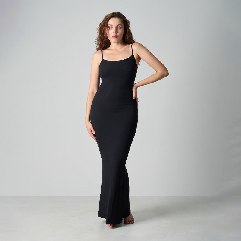 Womens Slim Fit Modal Ribbed Camisole Dress