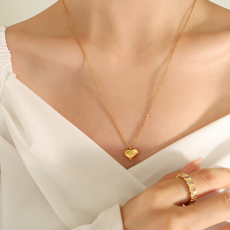 Adjustable Heart Pendant Necklace