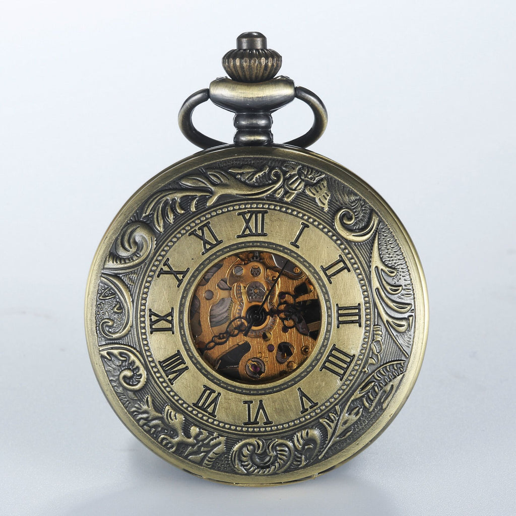 Retro Mechanical Pocket Watch Double Cover