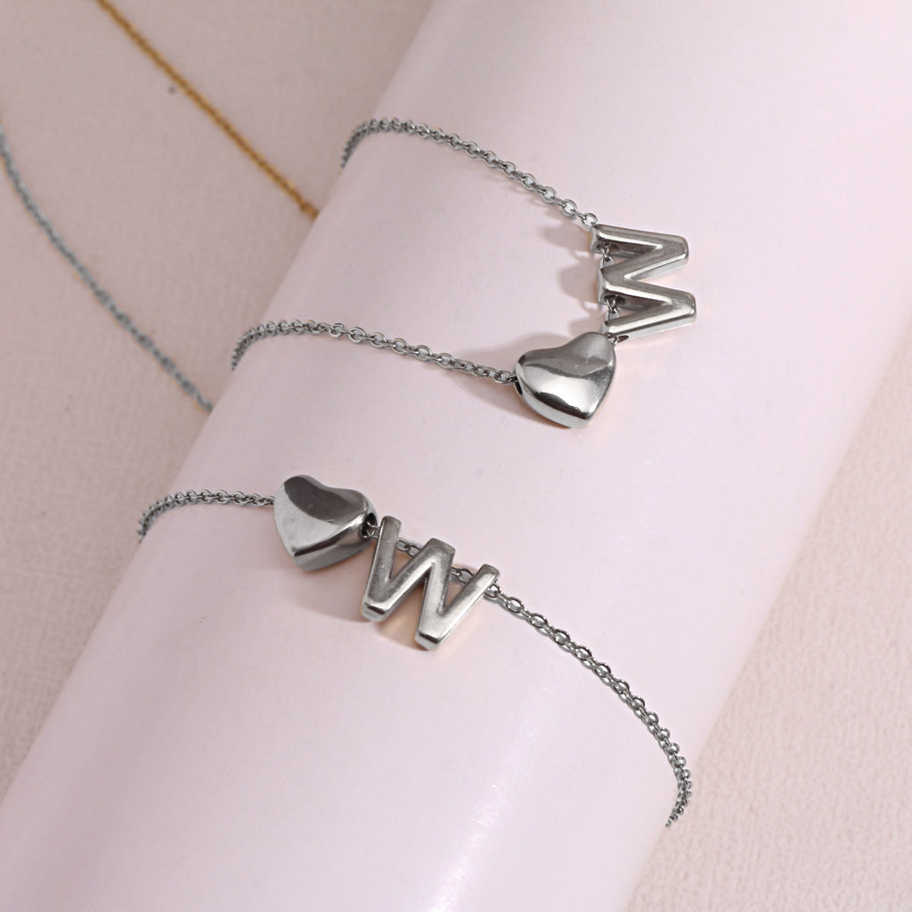 Heart Pendant Titanium Steel Necklace