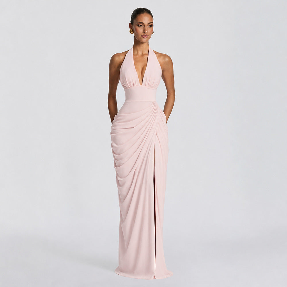 Sleeveless V-Neck Bodycon Dress